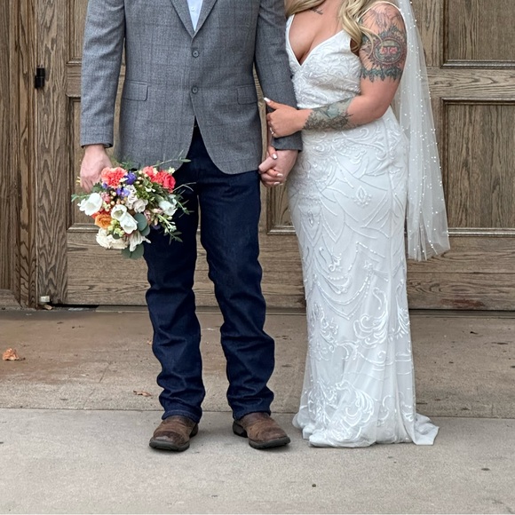 BHLDN Anthropologie Sequins dress - Picture 4 of 5